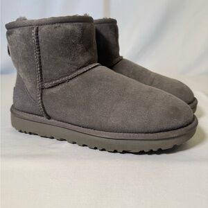 UGG Charcoal Suede Ankle Boots